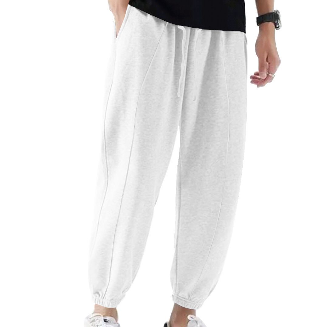 Pantalones deportivos casuales de verano para hombre, color liso, corte holgado, NDF-00026