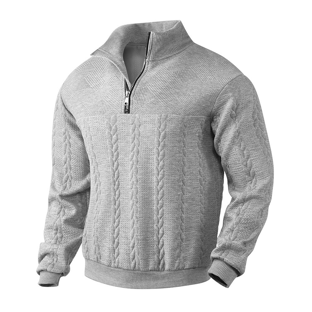 Knit Pullover Sweatshirt Long Sleeve Casual Fall Top NDF-00034