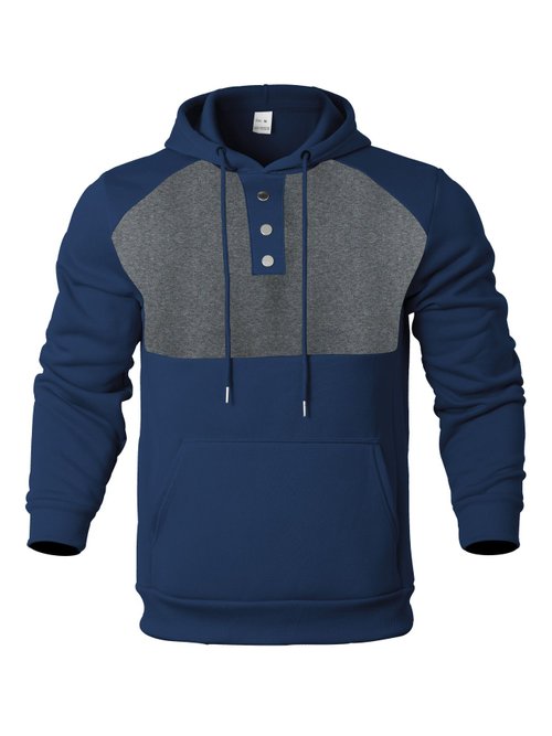 Felpa con cappuccio sportiva da uomo 2026, casual e alla moda, modello NDF-00038