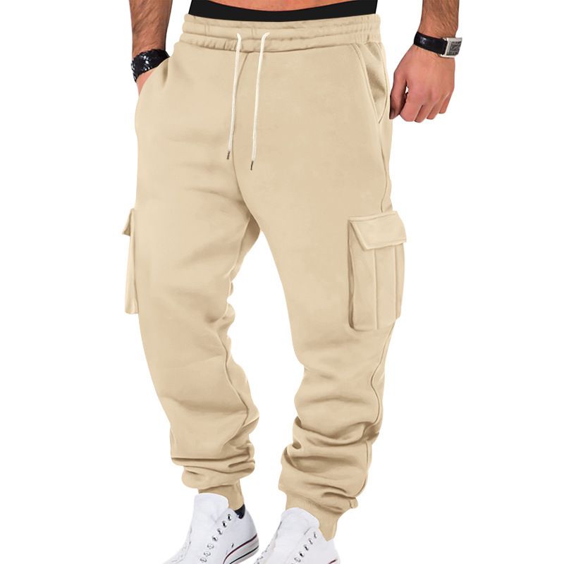 Pantalones deportivos cargo para hombre, largos y deportivos con múltiples bolsillos, NDF-00030