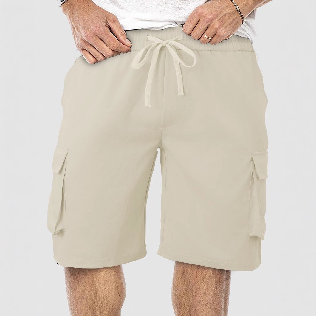 Pantalones cortos cargo de verano para hombre, transpirables, holgados, con múltiples bolsillos, NDF-00012