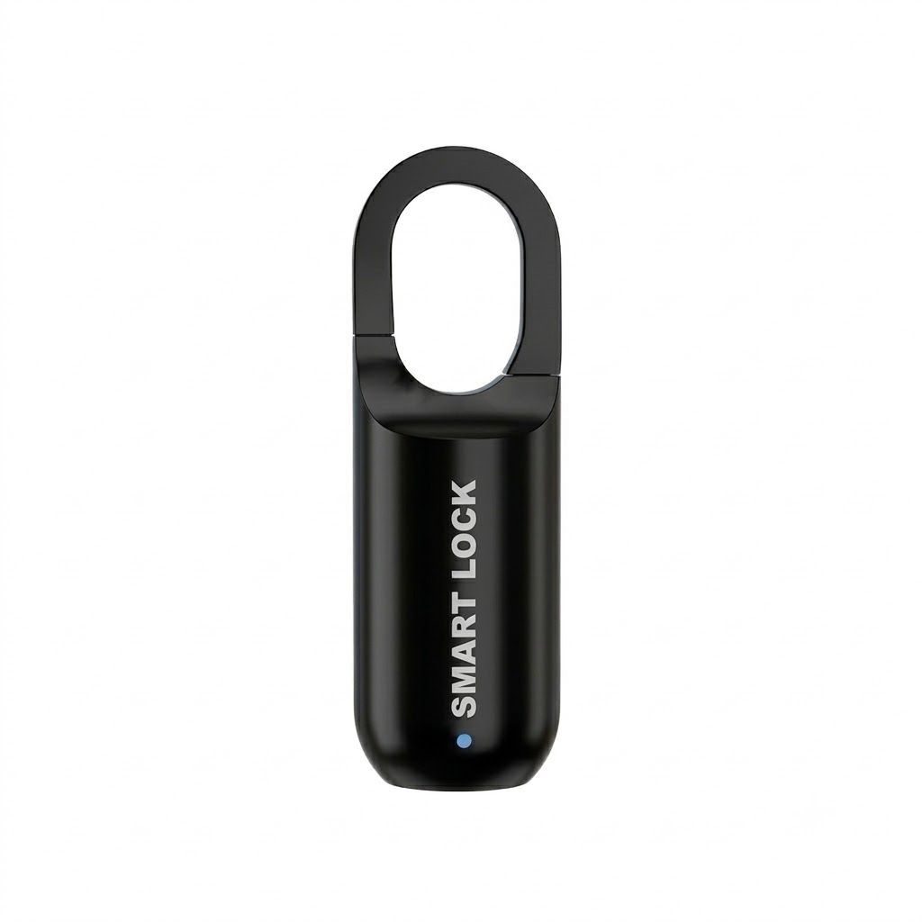 Smart Fingerprint Padlock, Biometric Keyless Entry, 0.3s Fast Unlock, USB Rechargeable Security Lock for Gym Locker, Backpack, Suitcase, Zinc Alloy