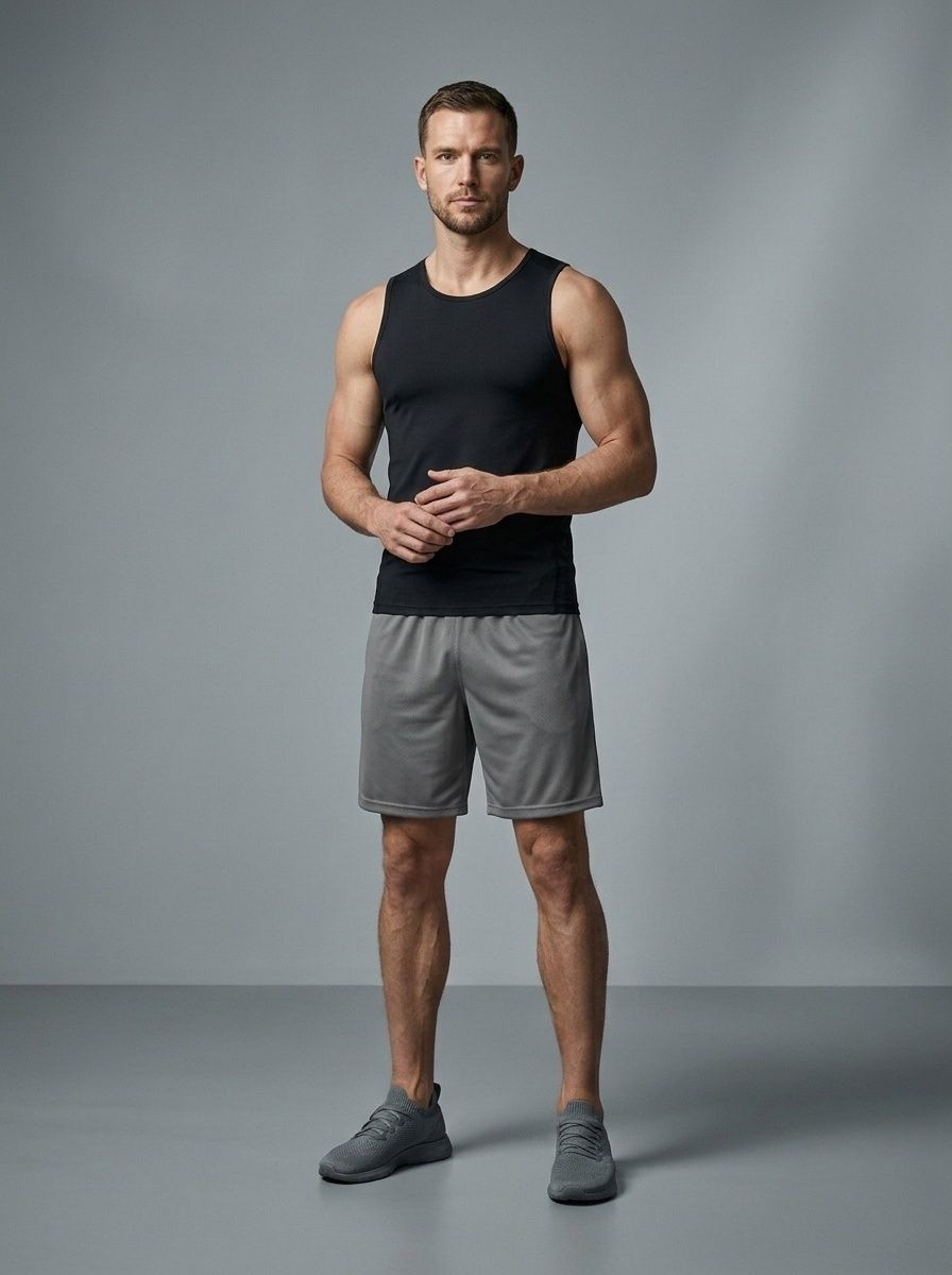 Loose Fit Summer Solid Training Shorts for Men: Quick-Drying Athletic Performance Gear