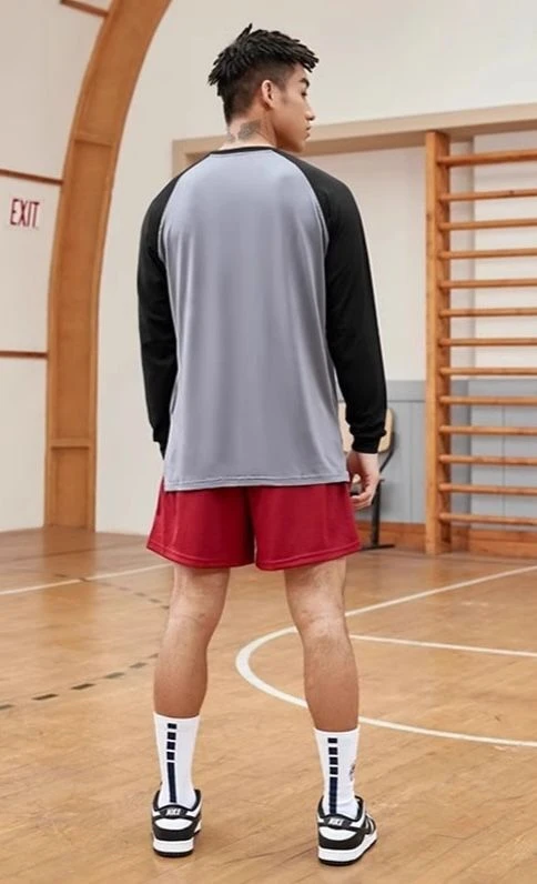 Quick-Drying Mesh Basketball Shorts for Men: Breathable Casual Running Training Sportswear 2-Piece Set