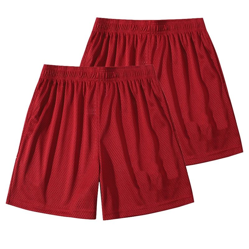 Quick-Drying Mesh Basketball Shorts for Men: Breathable Casual Running Training Sportswear 2-Piece Set