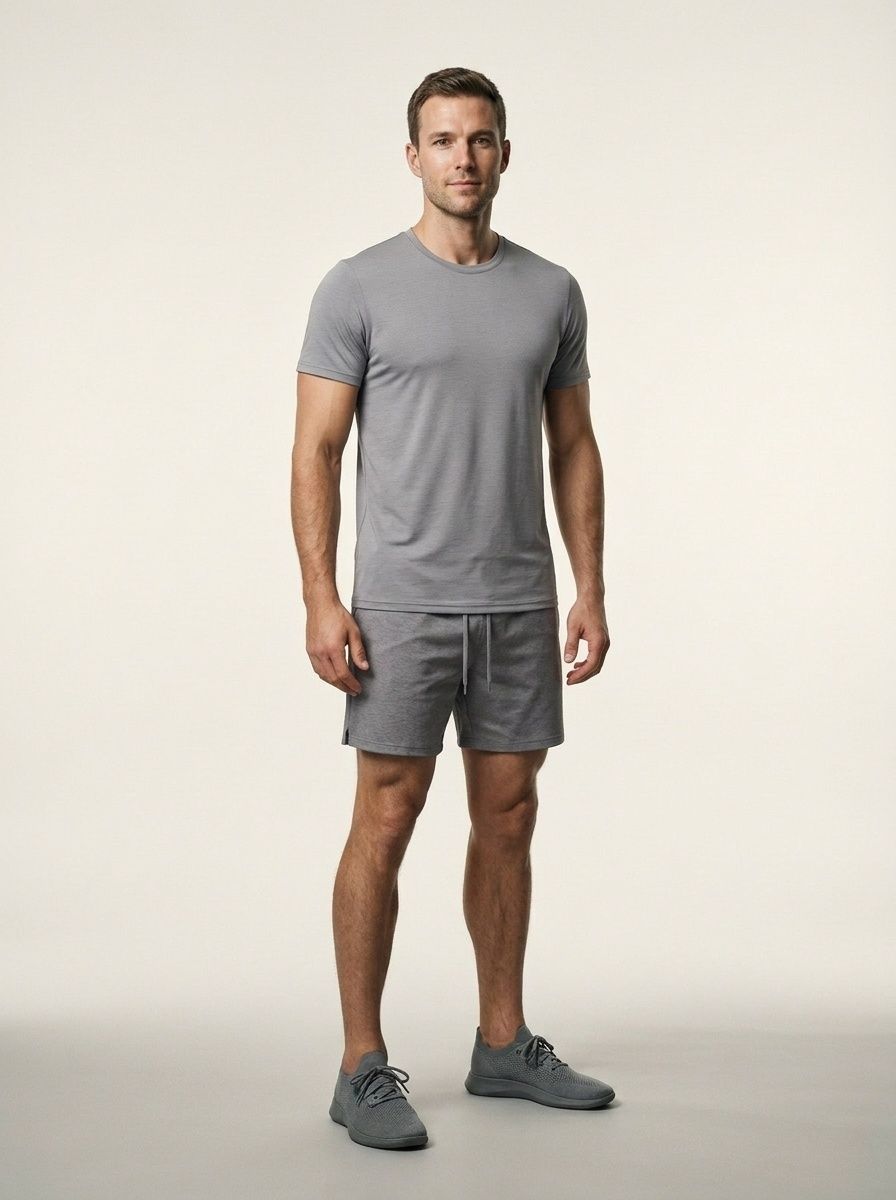 Short-Sleeved Quick-Dry Breathable Athletic T-Shirt for Men: Casual Outdoor Performance Training Top