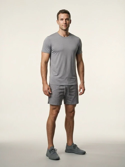 Short-Sleeved Quick-Dry Breathable Athletic T-Shirt for Men: Casual Outdoor Performance Training Top