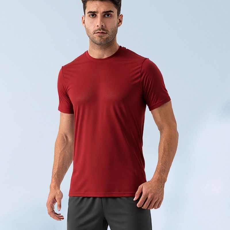 Breathable Mesh Relaxed Fit Men's Sports T-Shirt for Quick-Dry Outdoor Training