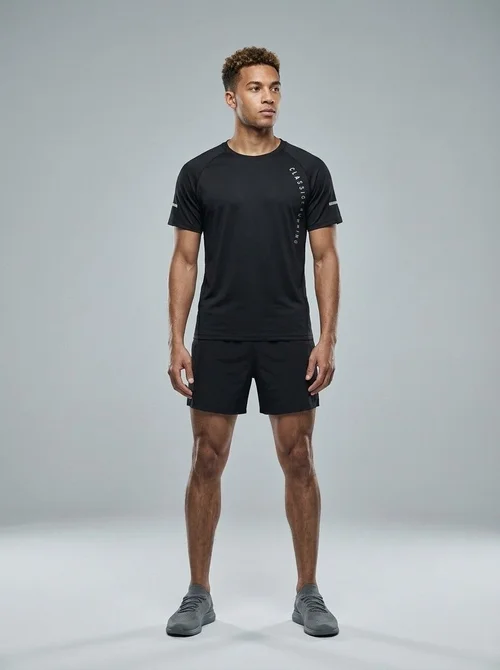 Quick-Drying High Quality Ice Silk Short-Sleeve Training T-Shirt for Men: Breathable Summer Athletic Top