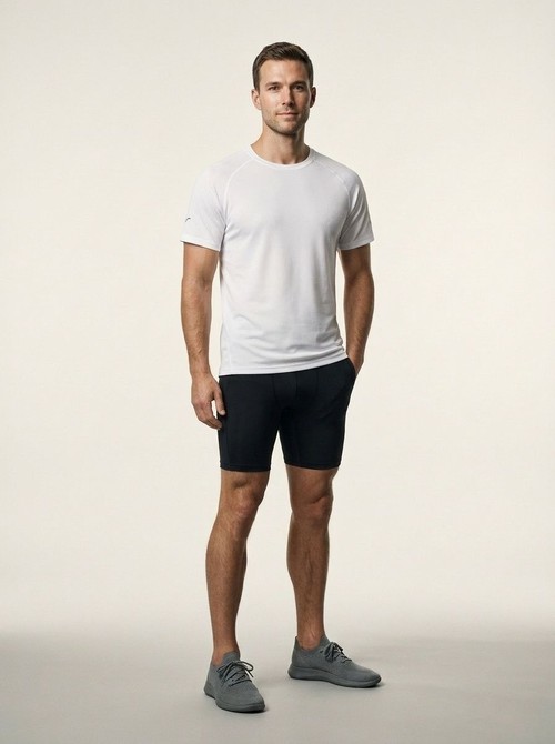 Athletic Fit Quick-dry Men's T-shirt: Breathable Performance Top for Gym and Training