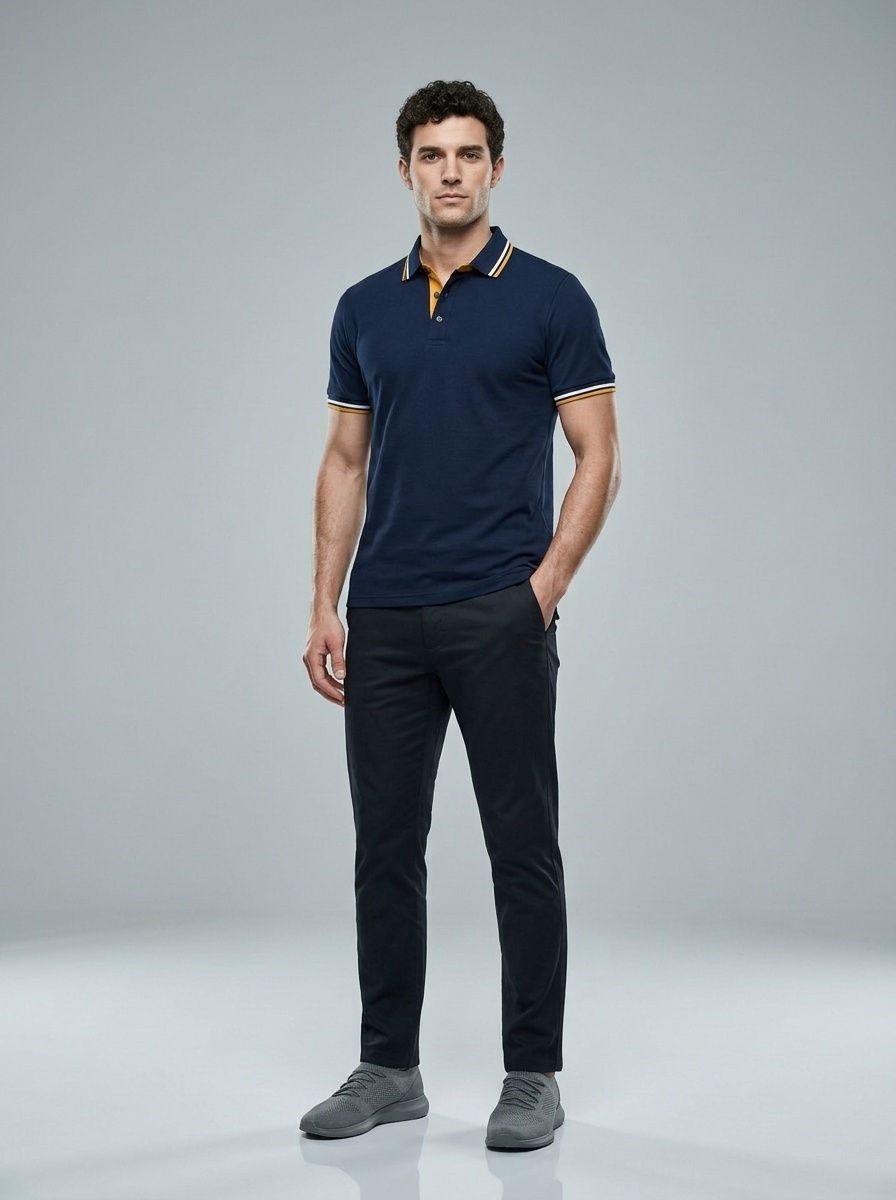 Breathable Quick-Dry Short-Sleeve Polo Shirt for Men Casual Summer Business Sportswear