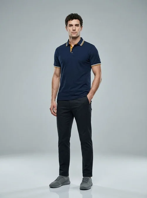 Breathable Quick-Dry Short-Sleeve Polo Shirt for Men Casual Summer Business Sportswear