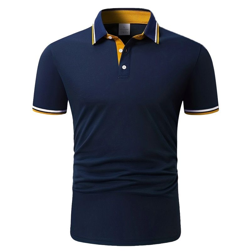 Breathable Quick-Dry Short-Sleeve Polo Shirt for Men Casual Summer Business Sportswear