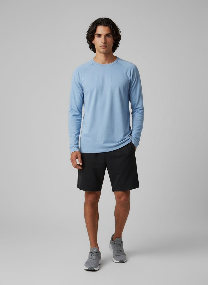 High Elasticity Quick-Dry Long-Sleeved Fitness Training Vest for Men