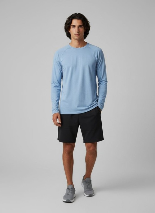 High Elasticity Quick-Dry Long-Sleeved Fitness Training Vest for Men