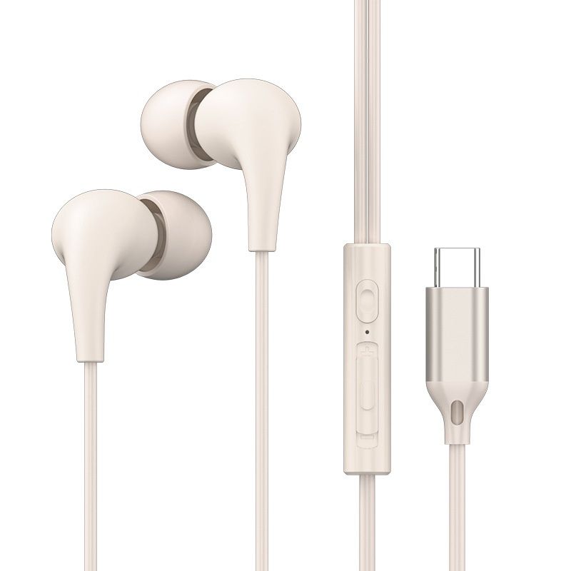 Wired In-Ear Earbuds with Microphone and Volume Control, Hi-Fi Deep Bass 10mm Drivers, 3.5mm & USB-C Compatible