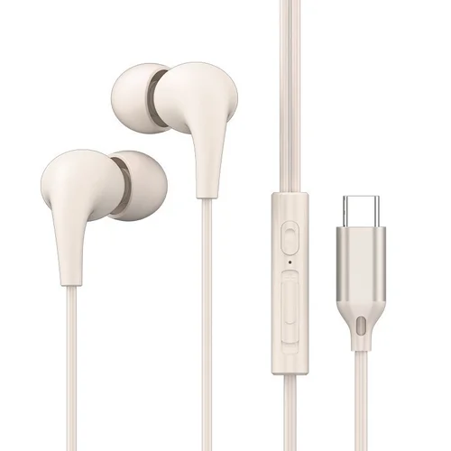 Wired In-Ear Earbuds with Microphone and Volume Control, Hi-Fi Deep Bass 10mm Drivers, 3.5mm & USB-C Compatible