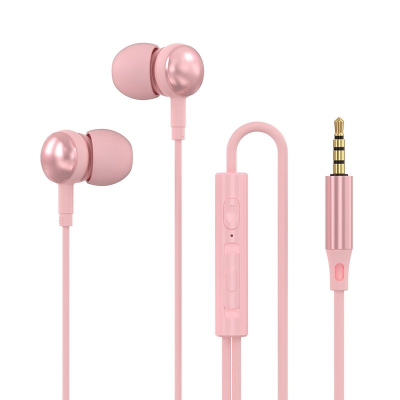 Clear Call Wired Earphones with In-Line Microphone & Remote, Powerful Bass 10mm Driver In-Ear Headset for Travel & Work