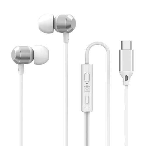 Wired In-Ear Earbuds with In-Line Mic, 7mm Deep Bass Drivers, Noise Isolation, 3.5mm / USB-C