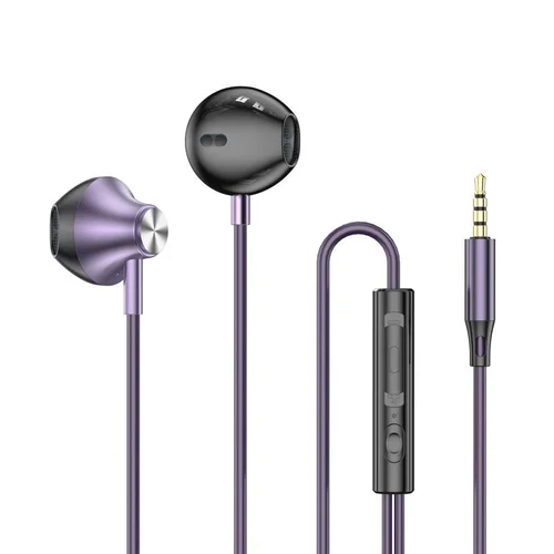 Wired In-Ear Earphones with In-Line Mic & Volume Control, Dual Sound Isolation, 3.5mm / USB-C