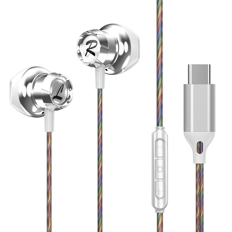 HiFi Wired In-Ear Earbuds with Mic, 14.2mm Drivers, Passive Noise Isolation, 3.5mm / USB-C