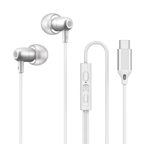 Wired In-Ear Headphones with In-Line Mic, Powerful Bass Drivers, Noise Isolation, 3.5mm / USB-C