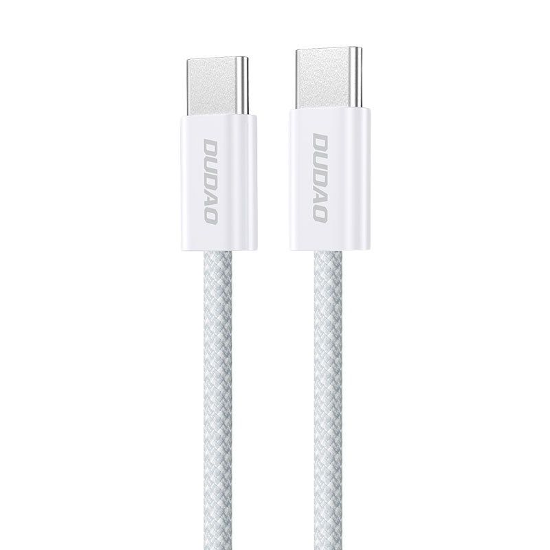 PD 60W USB-C to USB-C Fast Charge Braided Data Cable, High-Speed 480Mbps Data Transfer, Durable Design, Grey