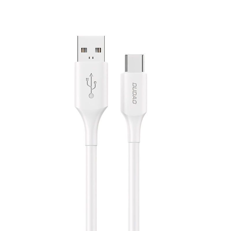 120W USB-C Fast Charging Cable, 6A Data Sync Cord, Universal Compatibility, High-Speed Transfer, White