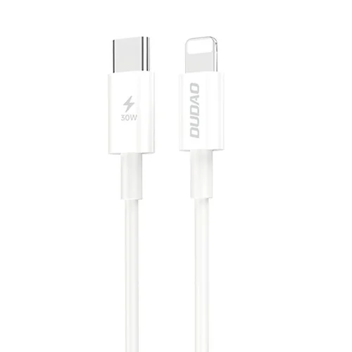 30W PD USB-C to Lightning Fast Charging Cable for iPhone 8-14, Durable & Safe Power Delivery, White
