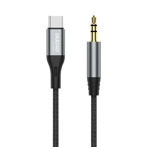 USB-C to 3.5mm Audio Cable Adapter, Nylon Braided AUX Cord, Gold-Plated Connectors, Lossless Audio, Black