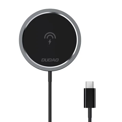 15W Magnetic Wireless Charger Pad for iPhone 15/14/13/12 Series, Strong Magnetic Alignment, Compact Design, Black