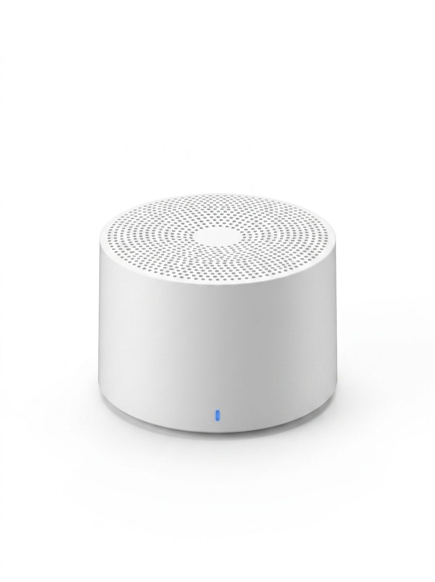 Mini Wireless Bluetooth 5.0 Speaker, Portable Audio with Powerful Bass, 300mAh Battery, White