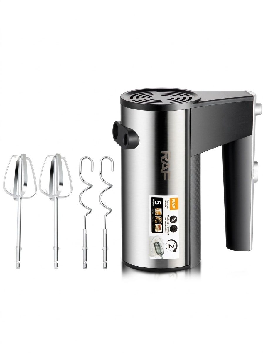 RAF 600W 5-Gang-Elektro-Handmixer zum Backen und Kochen