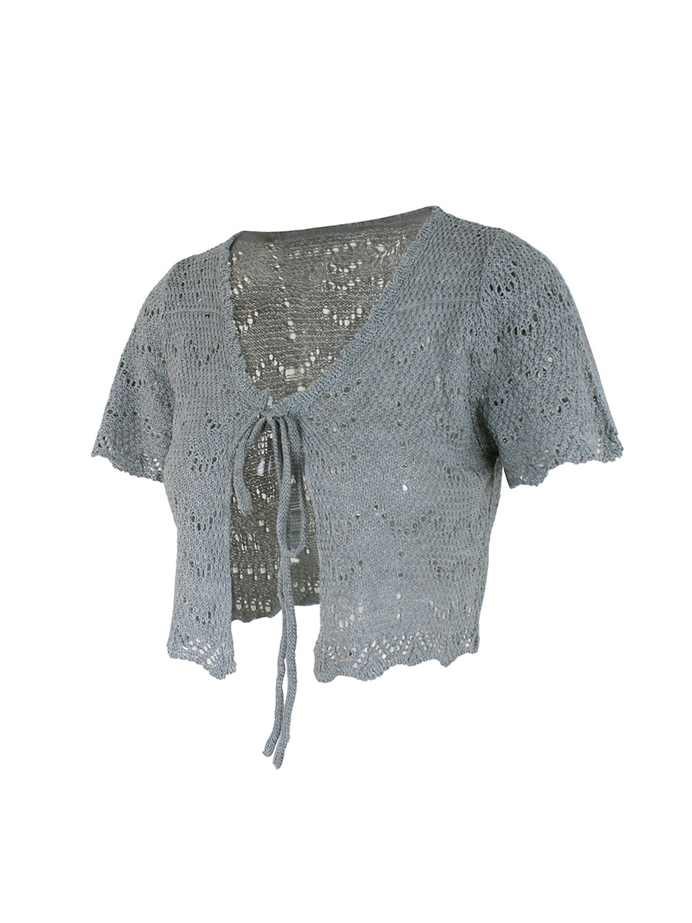 Crochet Knit Beach Cover-Up Cardigan