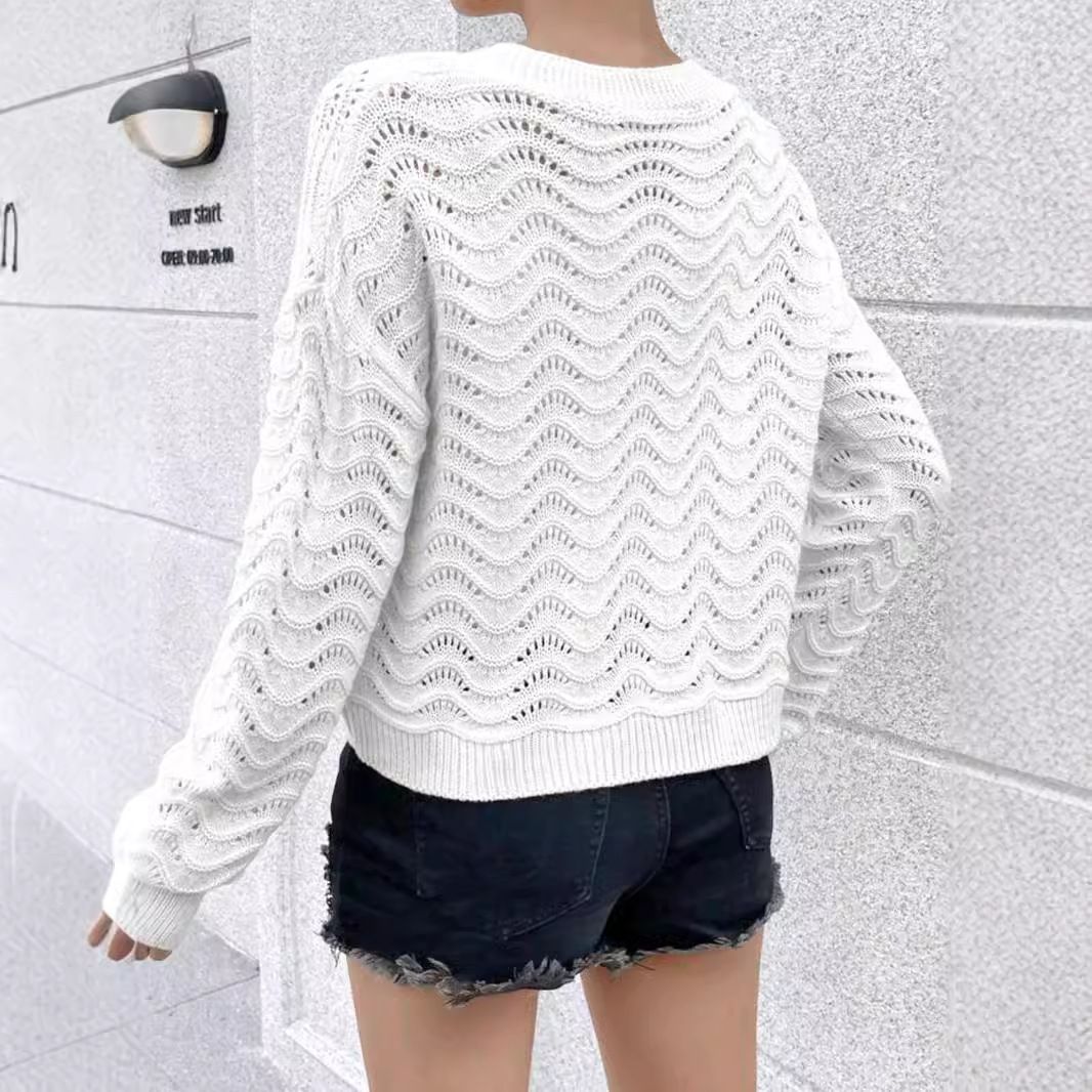 Knit Cardigan Vest Set, Cropped Autumn Outerwear SSU-00016