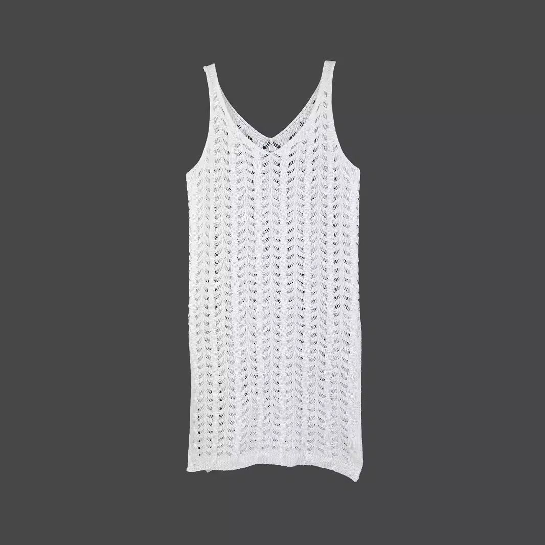 Robe de plage en dentelle, robe d'été pour les vacances