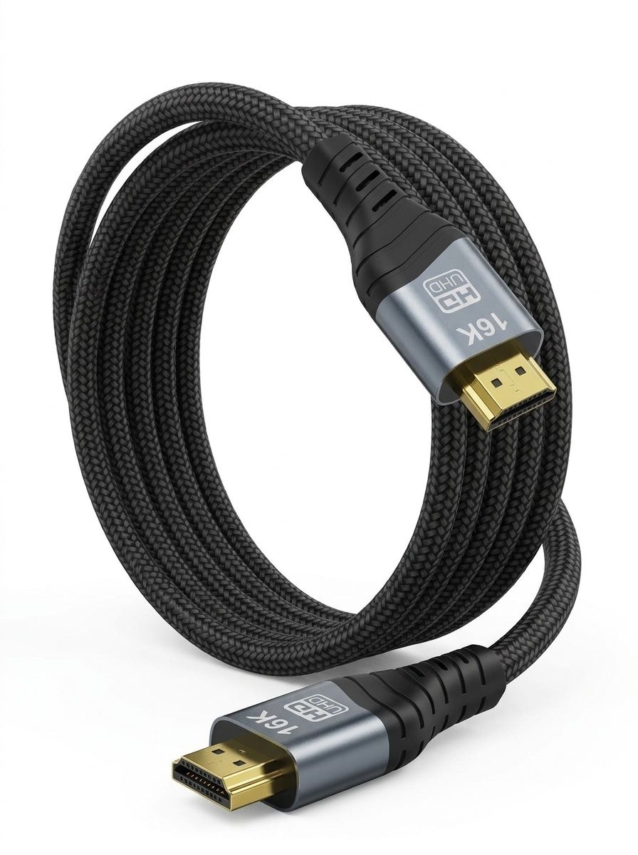 16K HDMI 2.2 Cable - Ultra High Speed Braided 96Gbps