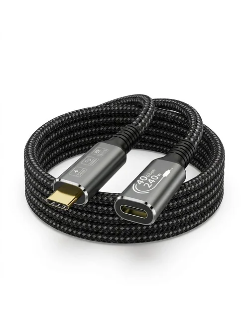 USB4 Cable 40Gbps 240W 8K UHD Type-C Thunderbolt 3/4 Compatible