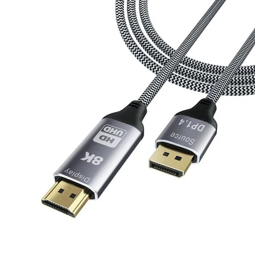 8K DisplayPort to HDMI 1.4 Cable - High-Speed Video Adapter