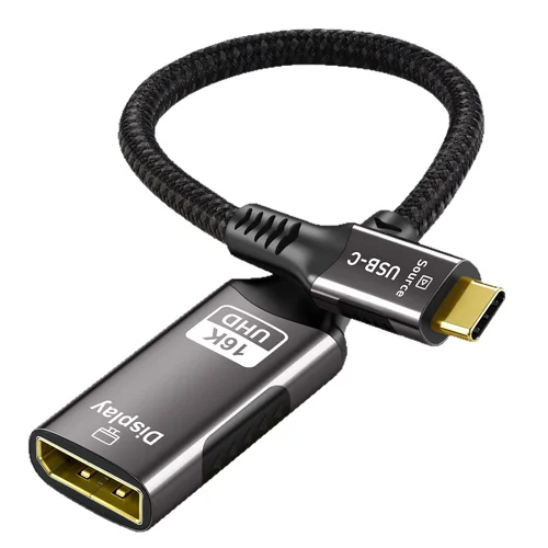 16K USB-C to DisplayPort 2.1 Adapter Cable - Ultra HD 54Gbps