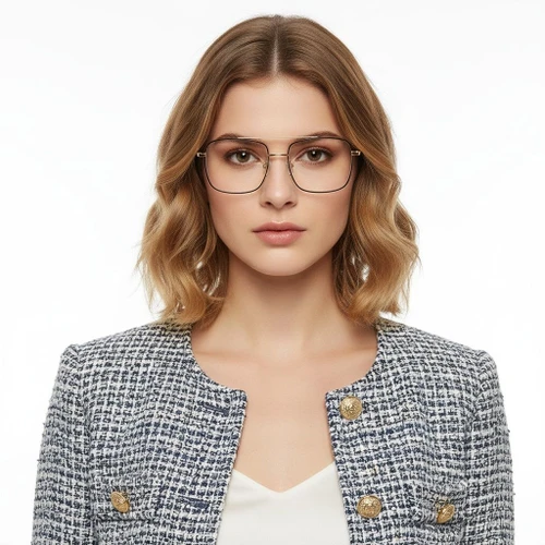 Gafas de aviador de titanio negro #BS1913-0206