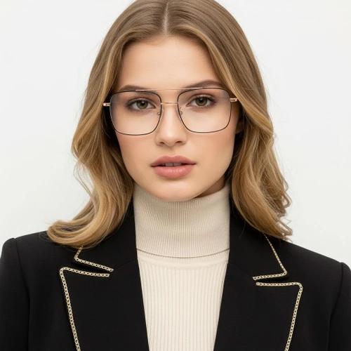 Aviator Black Titanium Glasses #BS1913-0211