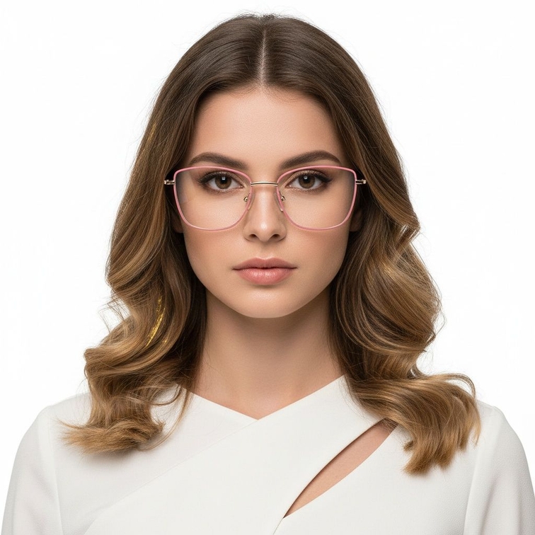 Gafas de metal rosa mariposa #BS2425-0013