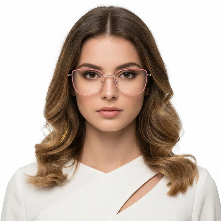 Butterfly Pink Metal Glasses #BS2425-0013