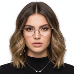 Schmetterling Lila Metallbrille #BS2425-0014