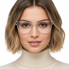 Butterfly Blue Metal Glasses #BS2425-0052