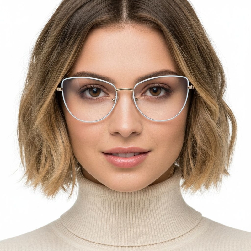 Butterfly Blue Metal Glasses #BS2425-0052