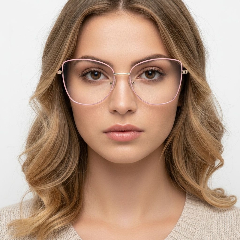 Butterfly Pink Metal Glasses #BS2425-0066