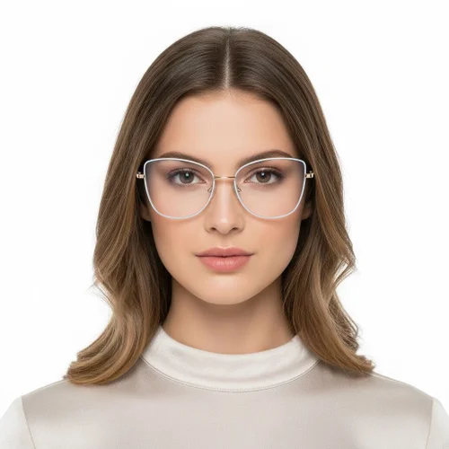 Lunettes papillon en métal bleu #BS2425-0068