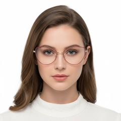 Gafas de metal rojo mariposa #BS2425-0083